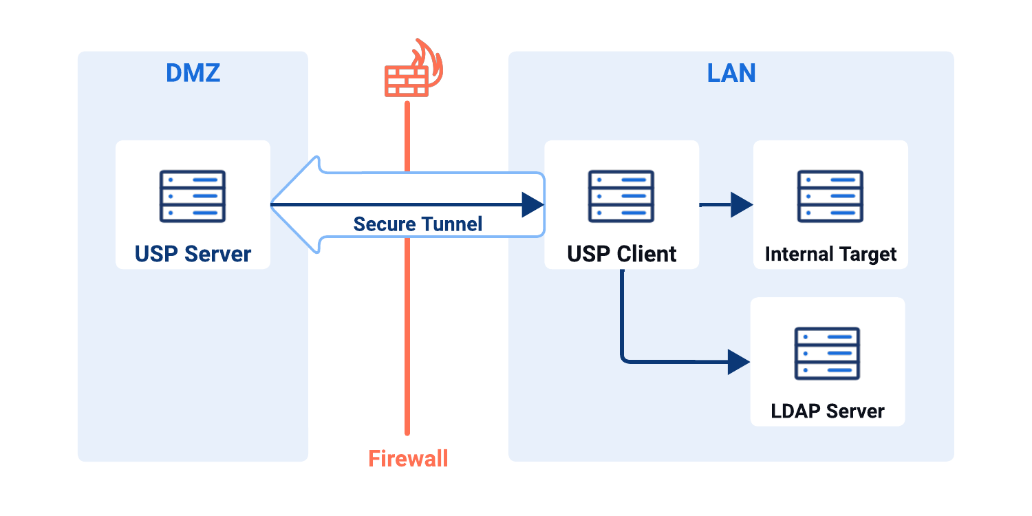 Relationship Between the Proxy Server, Tunnels, and Proxy Clients, and How They Work Together