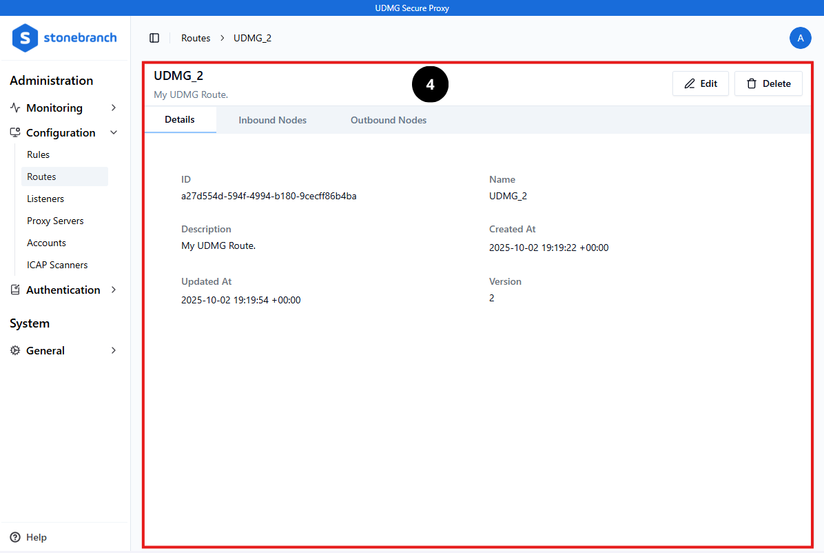 Screenshot of User Interface with Record highlighted