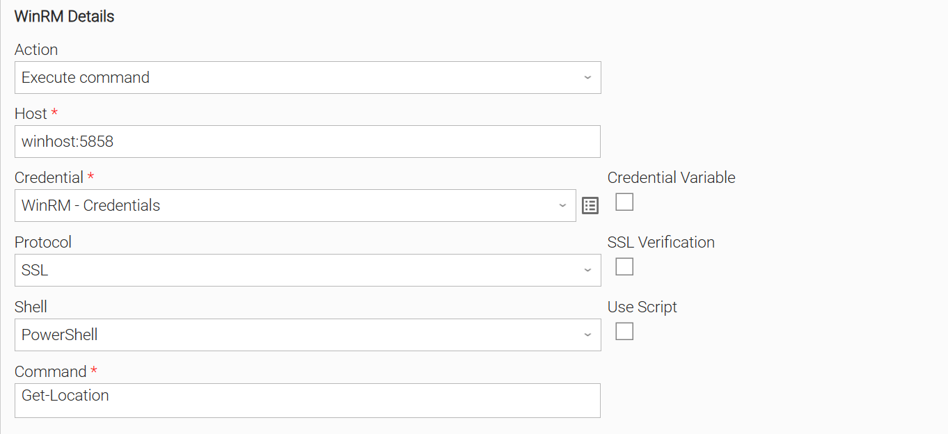 Configuration screenshot